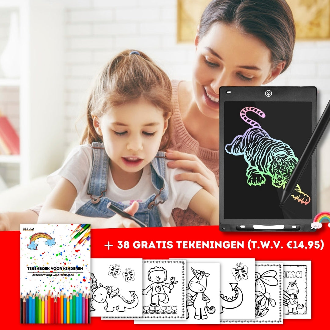 LCD Drawing Tablet for Kids - CreativeScribble-Black-State of Style