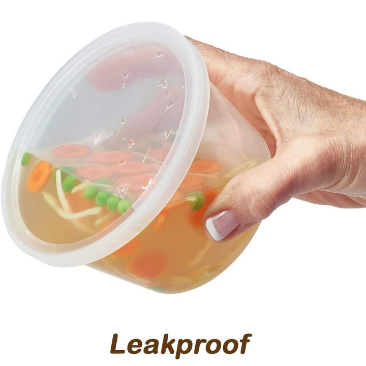 Leak-proof Deli Containers with Lids – 30 Pieces-225 ml-State of Style