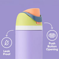 Leak-proof Insulated Stainless Steel Water Bottle with Straw - BPA-free-Pink-450 ml-State of Style