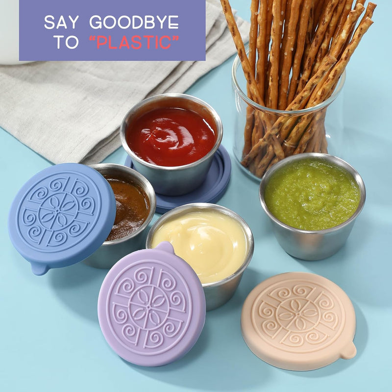 Leak-proof Stainless Steel Sauce Cups (6 Pieces) - FlavorPods-45ml-State of Style