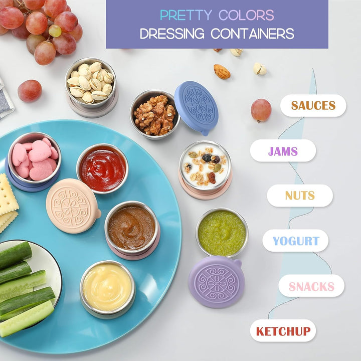 Leak-proof Stainless Steel Sauce Cups (6 Pieces) - FlavorPods-45ml-State of Style