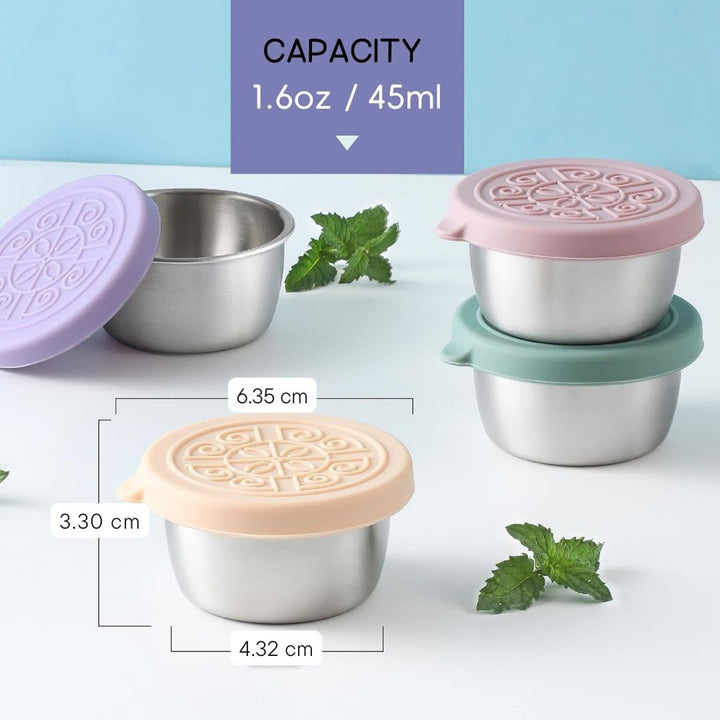 Leak-proof Stainless Steel Sauce Cups (6 Pieces) - FlavorPods-45ml-State of Style
