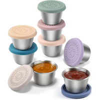 Leak-proof Stainless Steel Sauce Cups (6 Pieces) - FlavorPods-45ml-State of Style