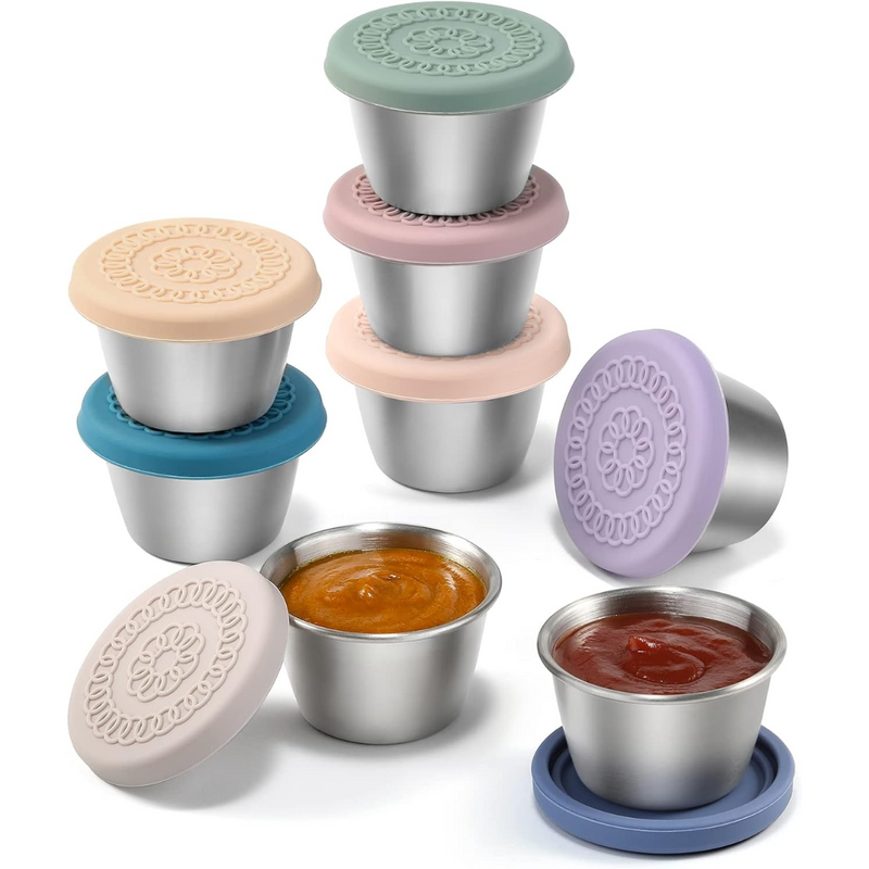 Leak-proof Stainless Steel Sauce Cups (6 Pieces) - FlavorPods-45ml-State of Style