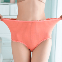 Leakproof High-Waisted Underwear – Camille (8-pack)-Orange-M-State of Style