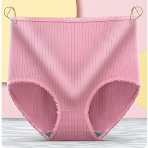 Leakproof High-Waisted Underwear – Camille (8-pack)-Pink-M-State of Style