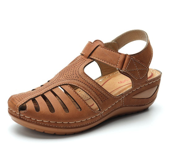 Learning Orthopedic Ladies Sandals – Elin-Brown-4.5-State of Style