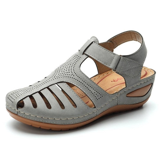 Learning Orthopedic Ladies Sandals – Elin-Grey-4.5-State of Style