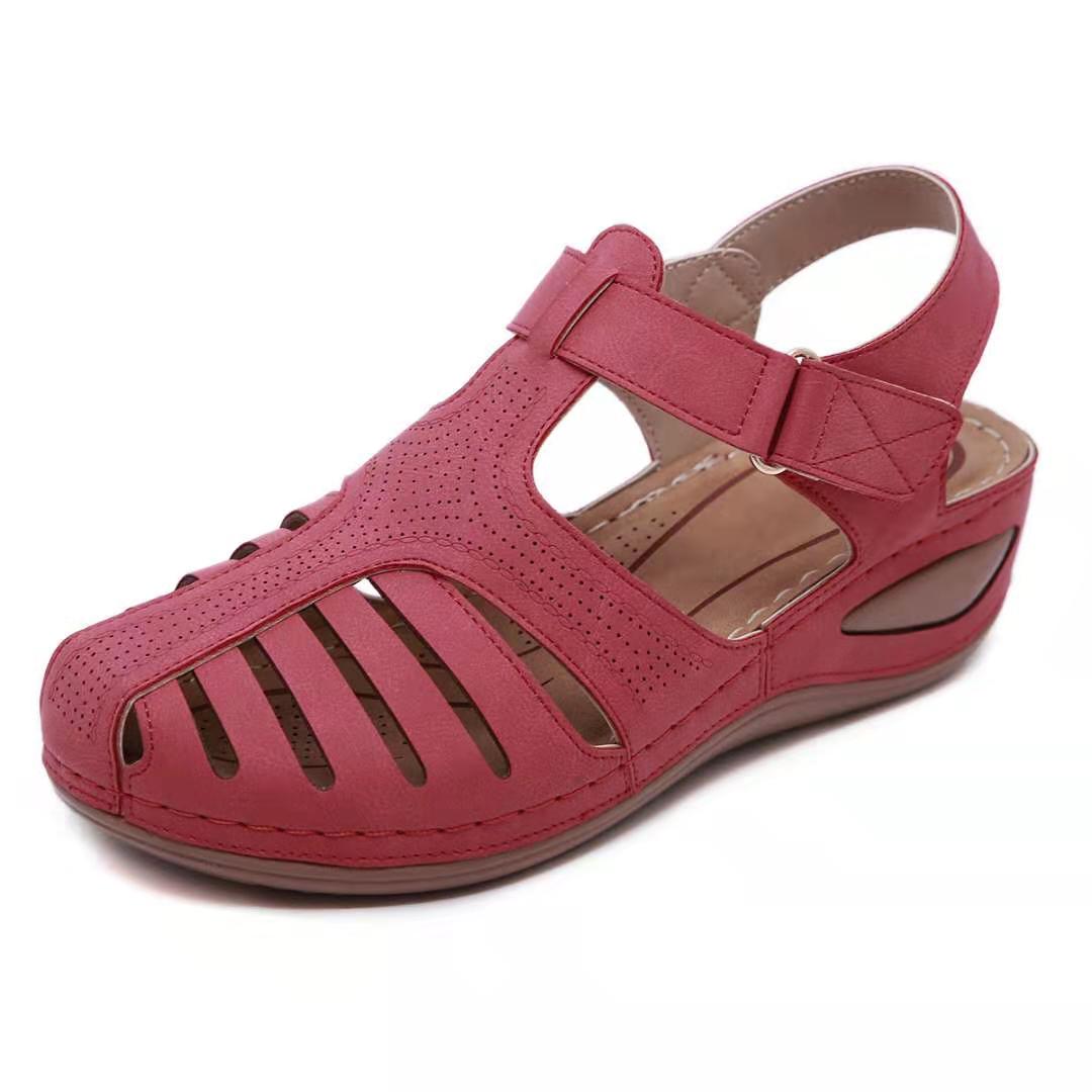 Learning Orthopedic Ladies Sandals – Elin-Red-4.5-State of Style