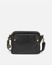 Leather Crossbody Shoulder Bag - PremierSatchel-Black-State of Style
