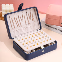Leather Flip-Top Jewellery Box | Elegant Storage Solution-PINK-State of Style