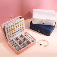 Leather Flip-Top Jewellery Box | Elegant Storage Solution-PINK-State of Style