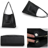 Leather Shoulder Bag - Aria-Brown-State of Style
