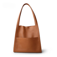 Leather Shoulder Bag - Aria-Brown-State of Style