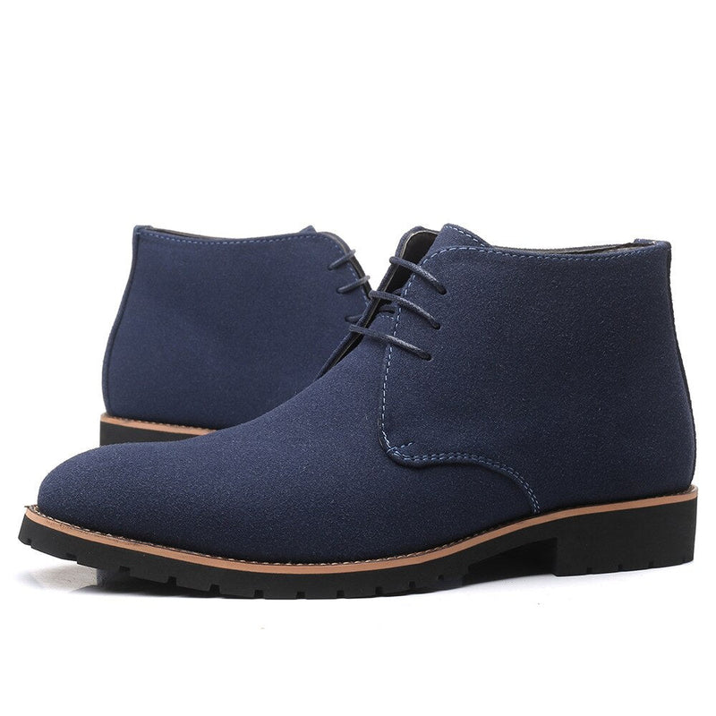 Leather Sweden Ankle Boots for Men - Hudson-Blue-5.0-State of Style