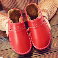 Leather Waterproof Men's Slippers - Matthias-Red-7-State of Style
