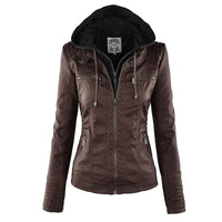 Leather Women's Summer Jacket - Amara-Brown-S-State of Style