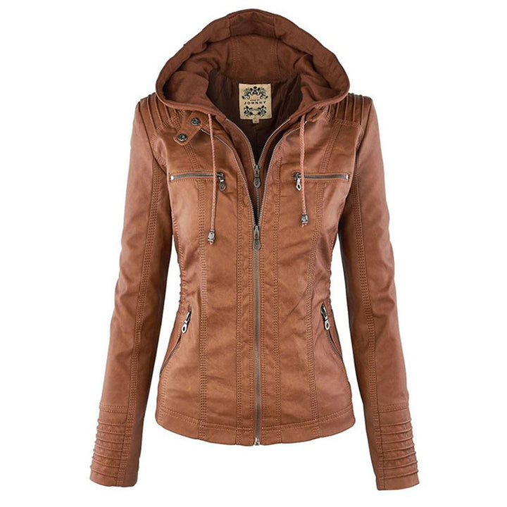 Leather Women's Summer Jacket - Amara-Khaki-S-State of Style