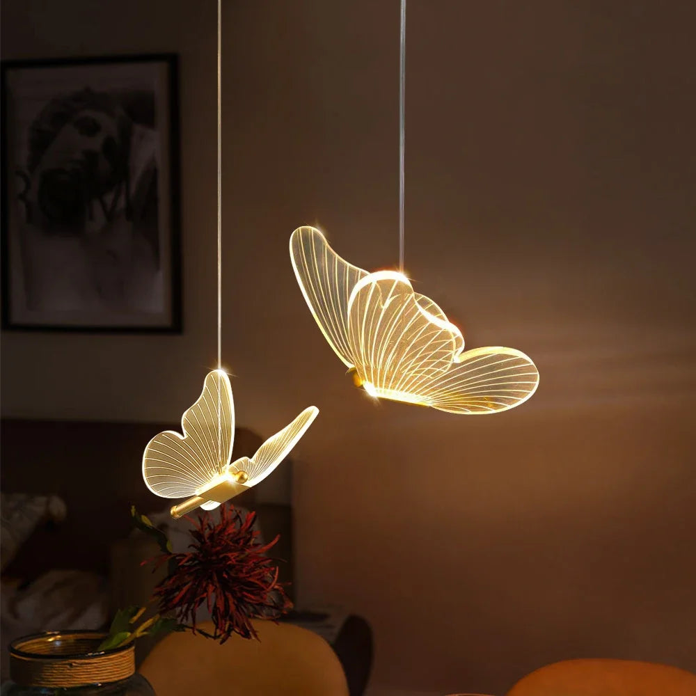 LED Butterfly Pendant Lights - ButterLuxe-1 Piece-Warm White-State of Style