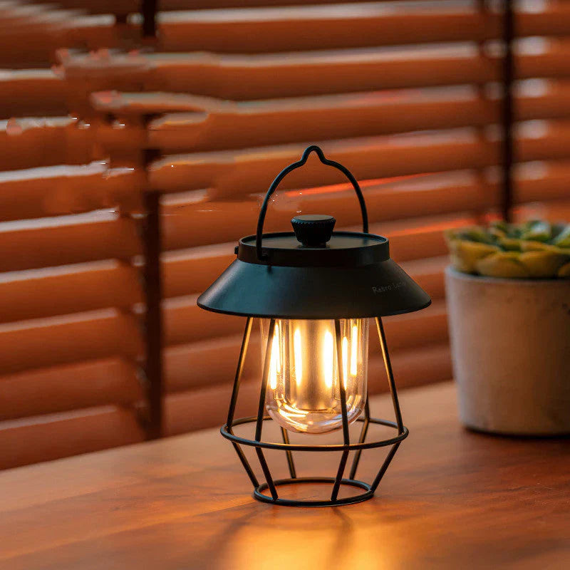LED Camping Lantern - CampGlow-Black-State of Style