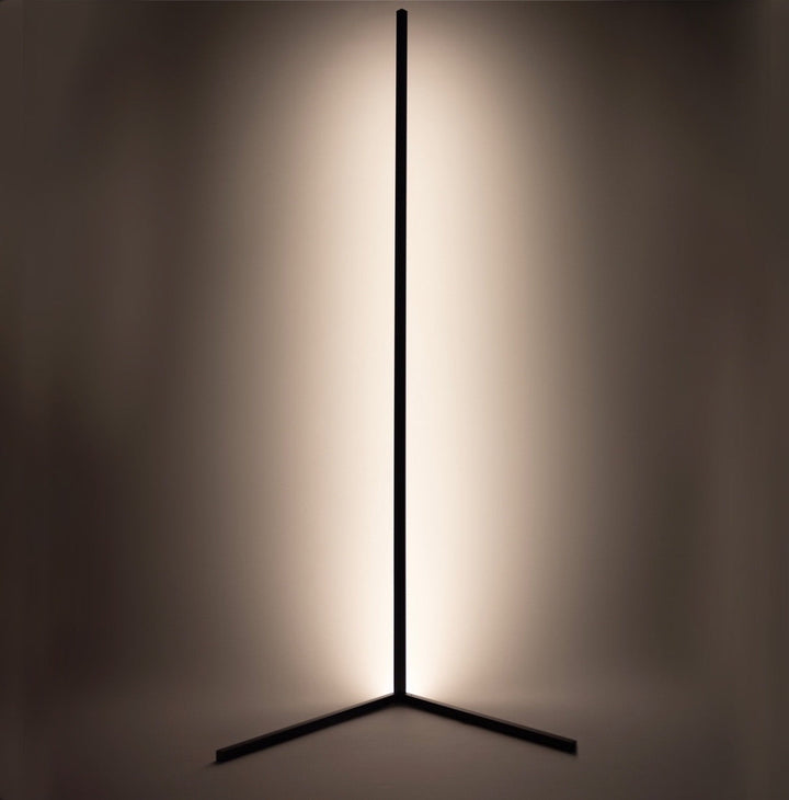 LED Design Corner Lamp with Remote Control – Viorra-Black-Warm + Cold White Dimmable-State of Style
