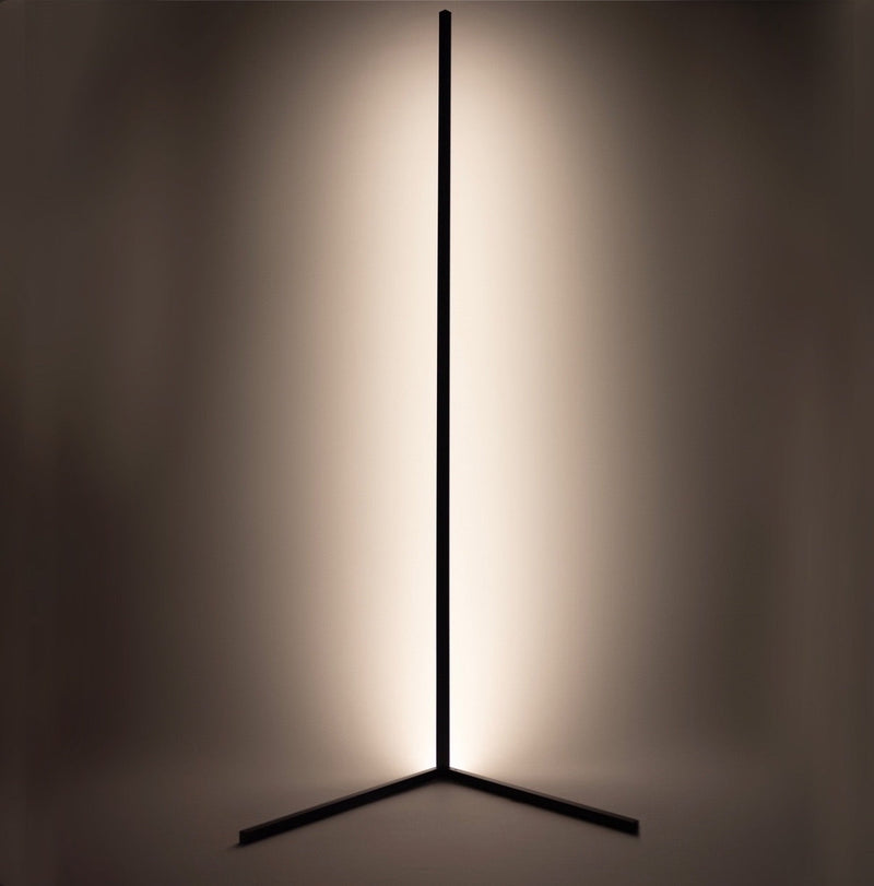 LED Design Corner Lamp with Remote Control – Viorra-Black-Warm + Cold White Dimmable-State of Style