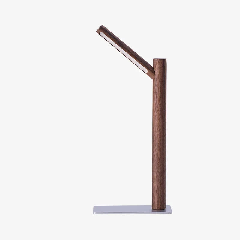 LED Desk Lamp with 360° Adjustable Head - Flexura-Walnut-State of Style