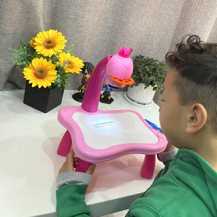 LED Drawing Projector with Music for Creative Kids - ArtBuddy-Pink-State of Style