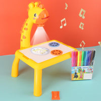 LED Drawing Projector with Music for Creative Kids - ArtBuddy-Pink-State of Style
