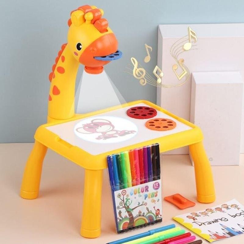 LED Drawing Projector with Music for Creative Kids - ArtBuddy-Yellow-State of Style