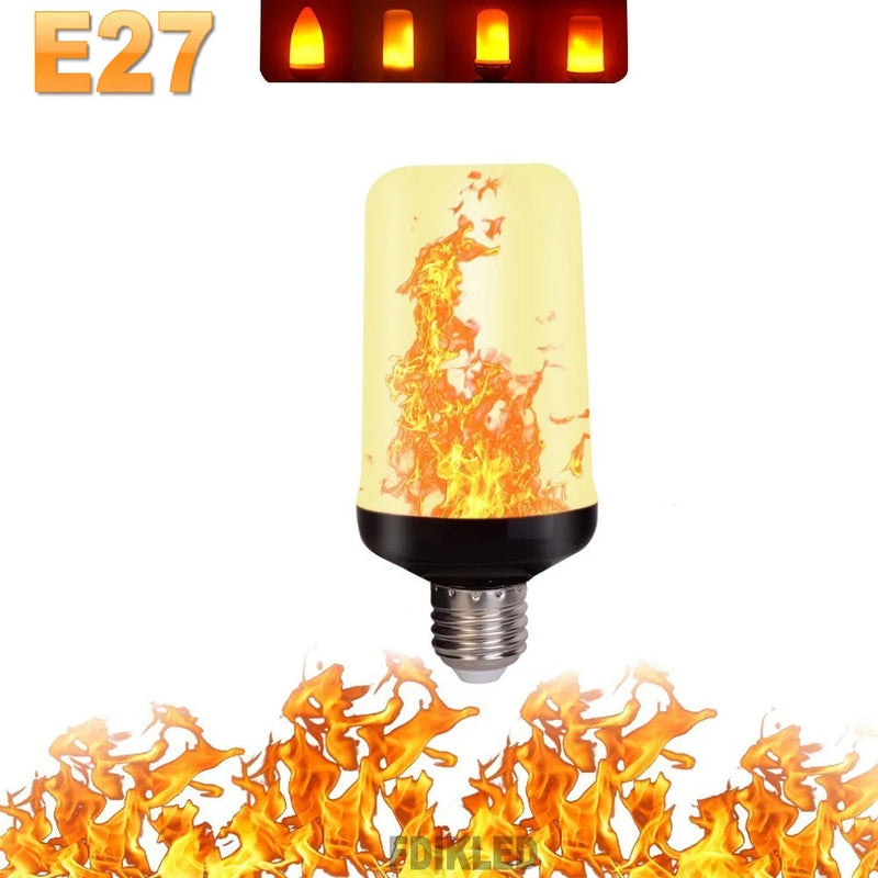 LED FLAME LIGHT PARTY LAMP - 4 MODES SIMULATING FIRE-E14 3Modes A-State of Style