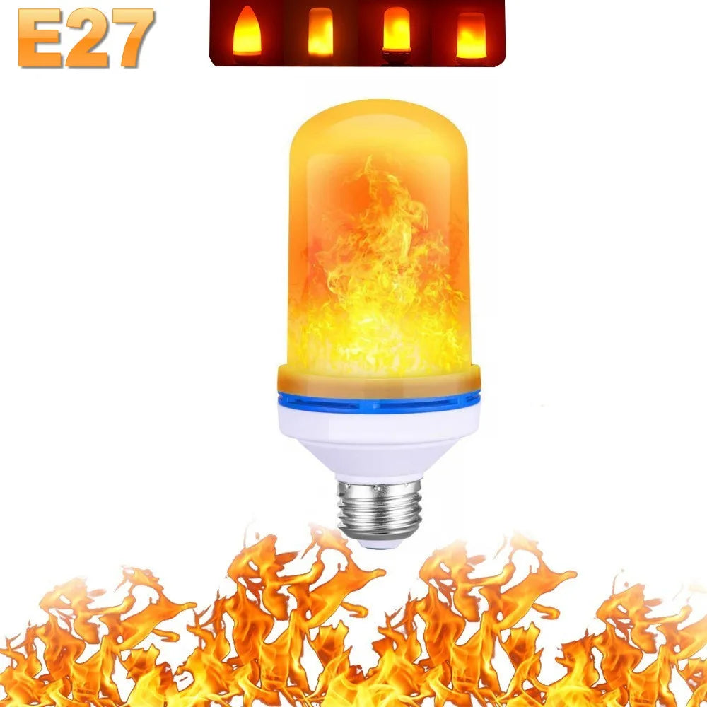 LED FLAME LIGHT PARTY LAMP - 4 MODES SIMULATING FIRE-E14 3Modes A-State of Style
