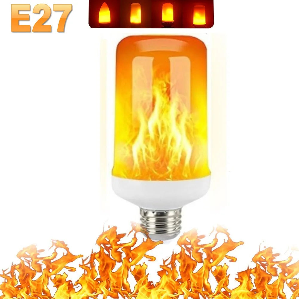 LED FLAME LIGHT PARTY LAMP - 4 MODES SIMULATING FIRE-E14 3Modes A-State of Style