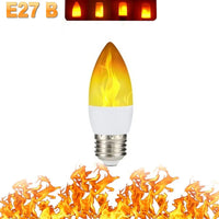 LED FLAME LIGHT PARTY LAMP - 4 MODES SIMULATING FIRE-E14 3Modes A-State of Style
