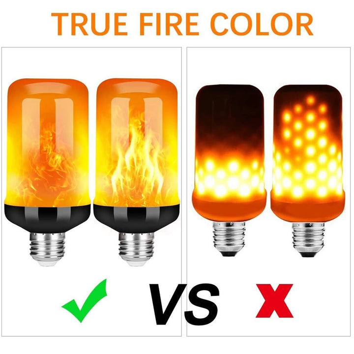 LED FLAME LIGHT PARTY LAMP - 4 MODES SIMULATING FIRE-E14 3Modes A-State of Style