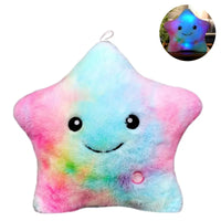LED Lighted Star Cuddle Cushion for Children - StarGlow-Rainbow-25 cm-State of Style