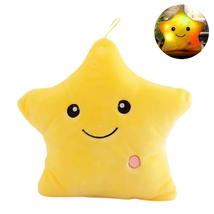 LED Lighted Star Cuddle Cushion for Children - StarGlow-Yellow-25 cm-State of Style
