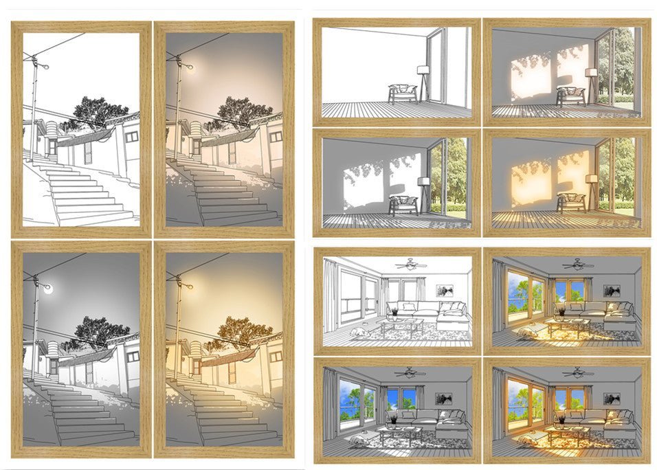 LED Lighting Painting – Luminza-Set-23x17cm-State of Style