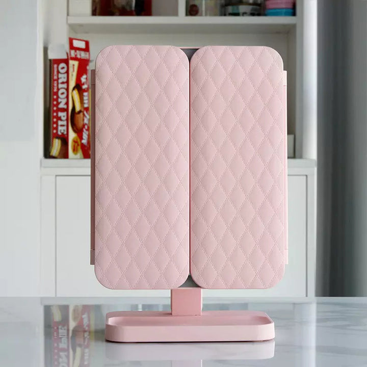 LED Make-up Mirror with Triple Lighting - Clara-Pink-State of Style