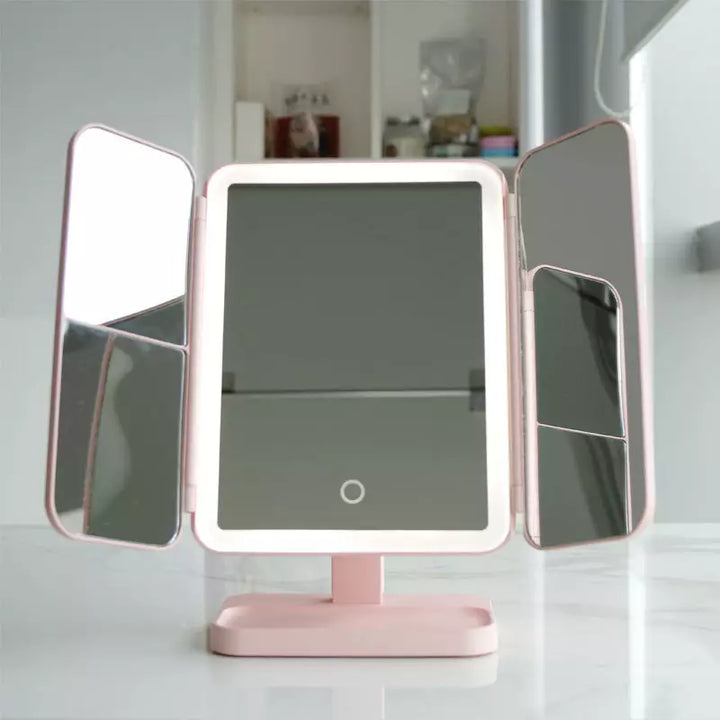 LED Make-up Mirror with Triple Lighting - Clara-White-State of Style