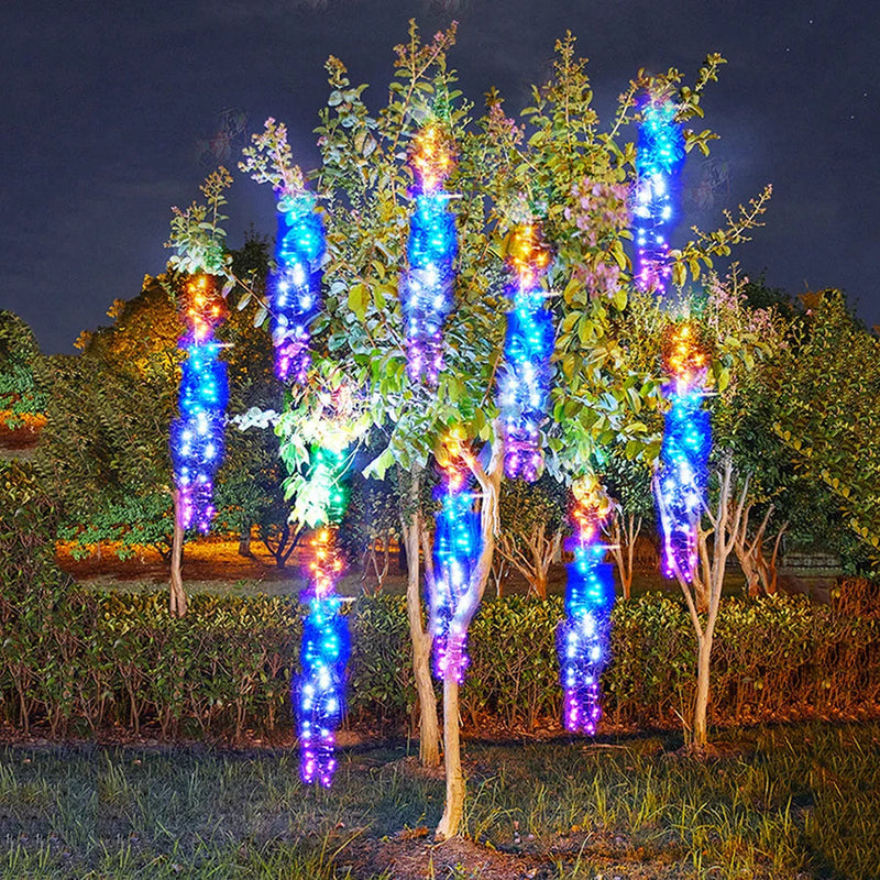 LED Meteor Shower Outdoor Lighting – Lumi-Multicoloured-1 Chain 1 Adapter-State of Style
