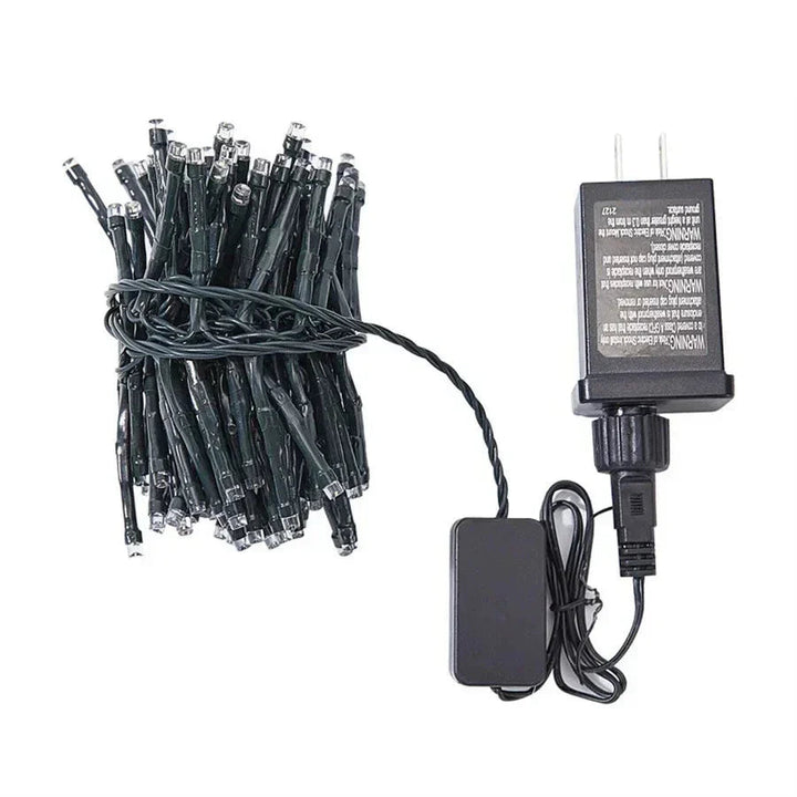 LED Meteor Shower Outdoor Lighting – Lumi-White-1 Chain 1 Adapter-State of Style