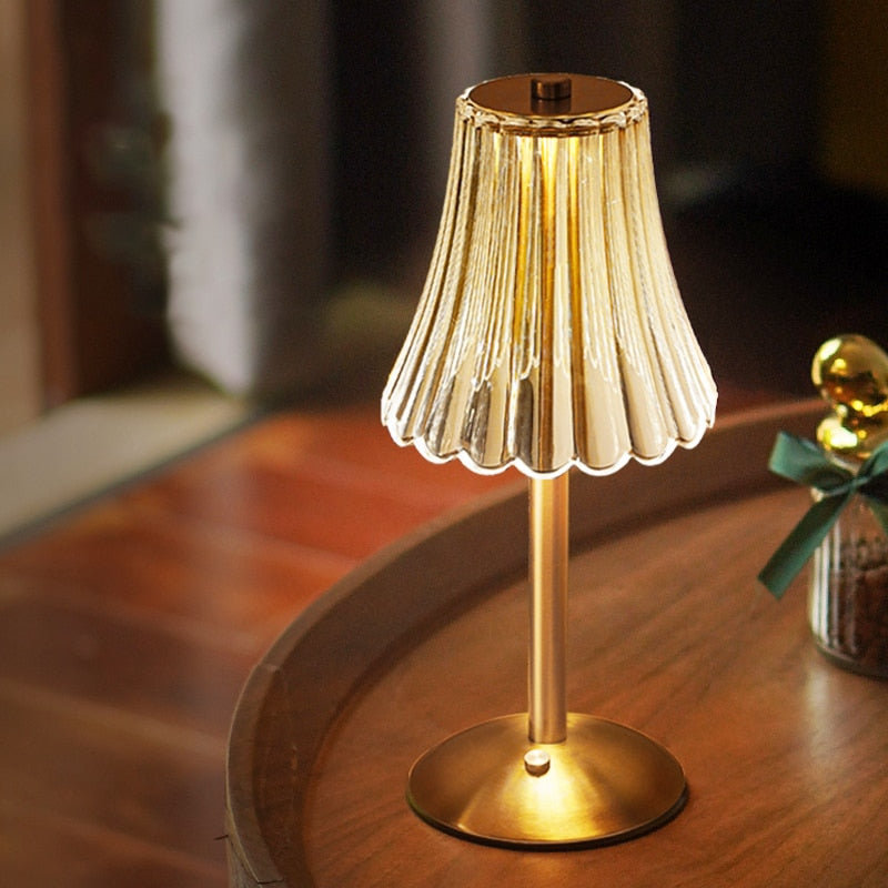 LED Retro Table Lamp USB Rechargeable - BrillianceGlow-State of Style
