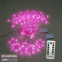 LED Star Garland - StarryGlow-Button Control-Pink-State of Style