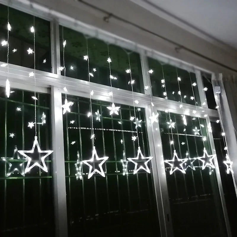 LED Star Garland - StarryGlow-Button Control-Warm/White-State of Style