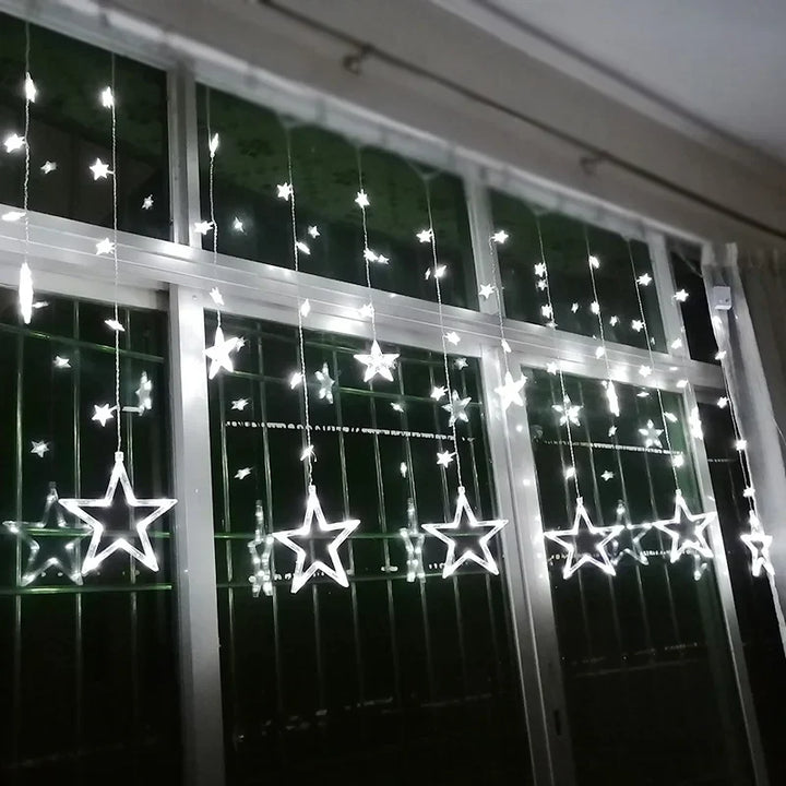 LED Star Garland - StarryGlow-Button Control-Warm/White-State of Style