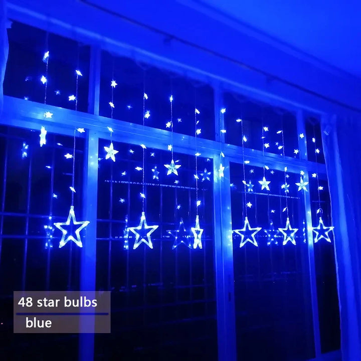 LED Star Garland - StarryGlow-Button Control-Warm/White-State of Style