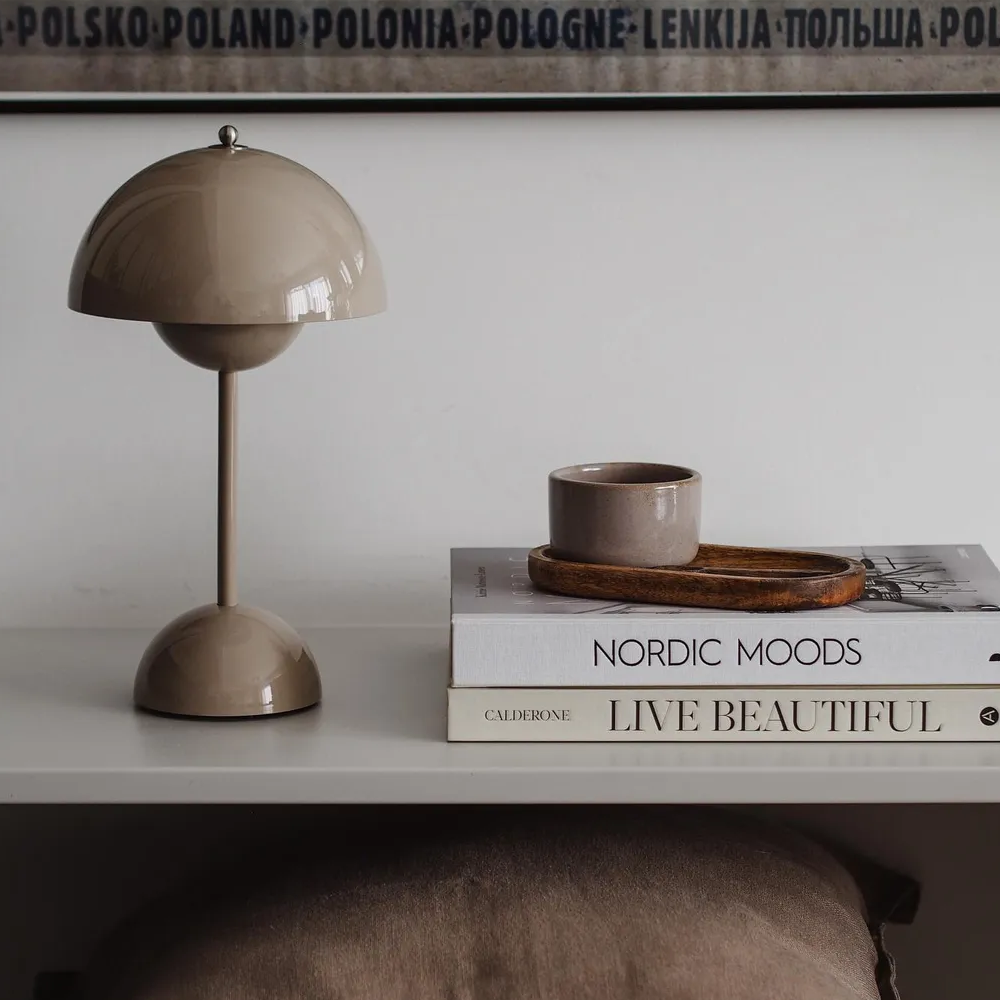 LED Table Lamp - LumiSphere-Grey-State of Style