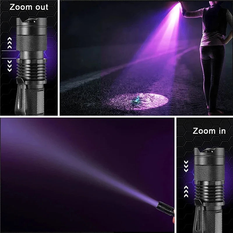 LED UV FLASHLIGHT - ULTRAVIOLET INSPECTION LAMP FOR PET URINE SPOTS AND STAIN DETECTION-State of Style