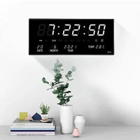 LED Wall Clock with Mirror Effect – Lumino-White-State of Style